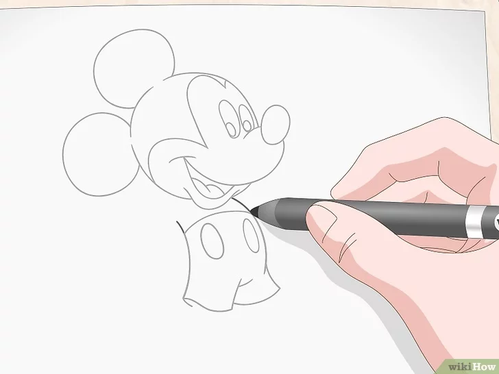Tiêu đề ảnh Draw Mickey Mouse Step 25