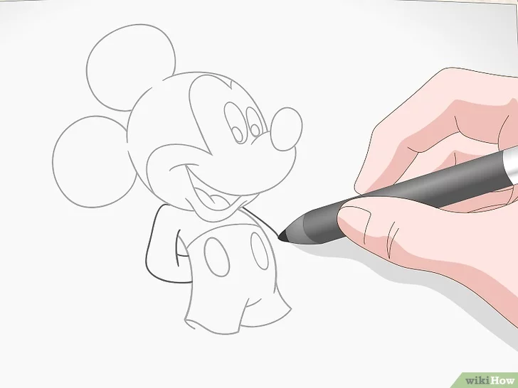 Tiêu đề ảnh Draw Mickey Mouse Step 26