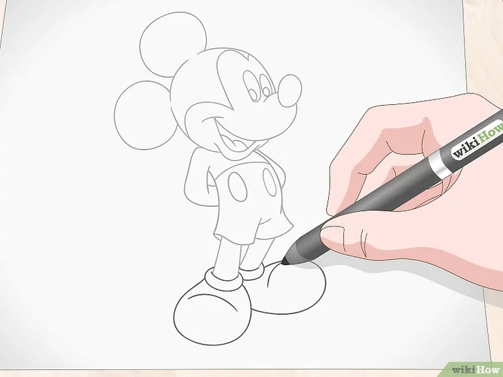 Tiêu đề ảnh Draw Mickey Mouse Step 28