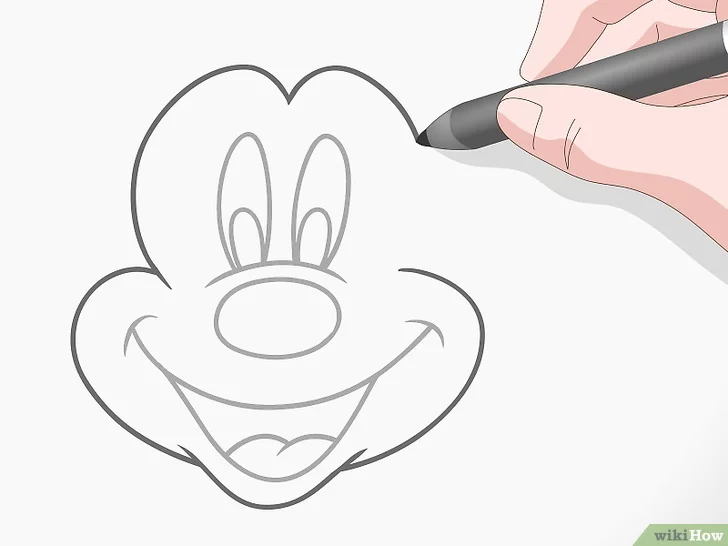 Tiêu đề ảnh Draw Mickey Mouse Step 7