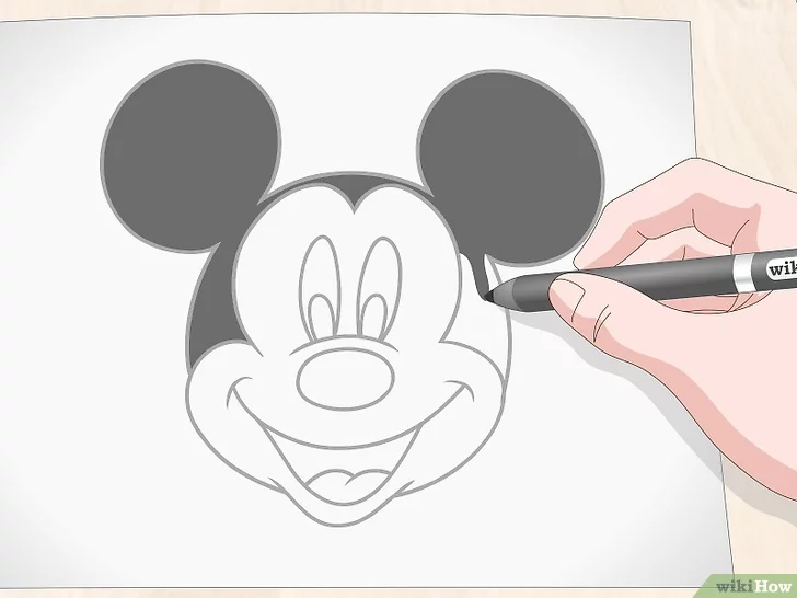 Tiêu đề ảnh Draw Mickey Mouse Step 10
